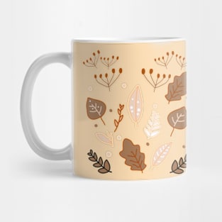 simple leaf retro bohemian style Mug